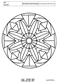 Mandala boyama sayfaları